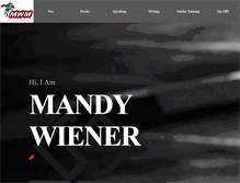 Tablet Screenshot of mandywiener.com